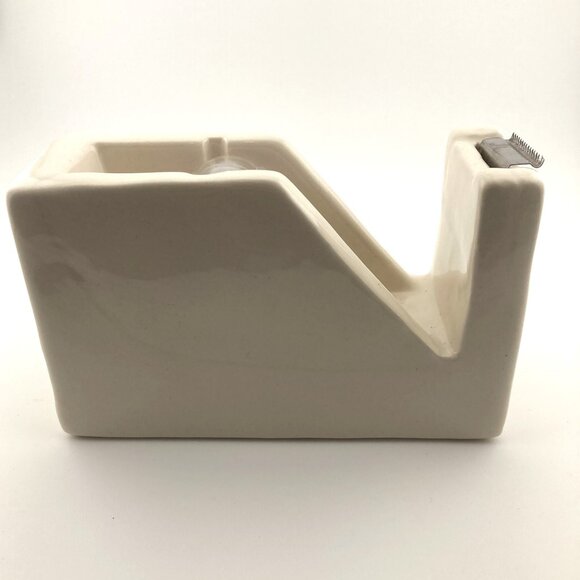 Rae Dunn Ceramic Holiday Tape Dispenser Christmas w Tape - Picture 4 of 5